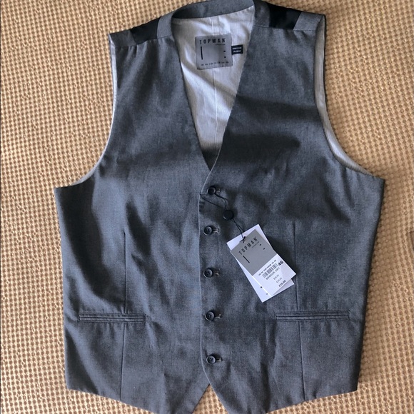 New With Tags Topman Vest Mens Us 46 